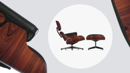 Designklassiker der lounge chair von charles ray eames